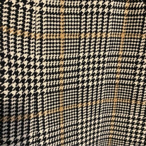 Pendleton $268 Women’s 16 Blk Ivory Tan Houndstooth 100% Wool Coat Jacket EUC - Picture 4 of 14